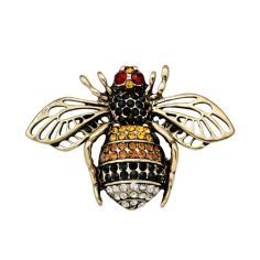 Broche Reine des abeilles - Strass Clj Charles Le Jeune