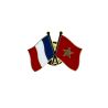 Pin's Drapeaux Jumelage France Maroc Clj Charles Le Jeune