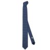 Cravate 3 plis en soie, Paris VI - Marine demi cercles, Tony et Paul et Atelier Boivin Paris