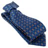 Cravate 3 plis en soie, Paris IIX - Bleu à motifs, Tony et Paul et Atelier Boivin Paris