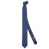 Cravate 3 plis en soie, Paris IIX - Bleu à motifs, Tony et Paul et Atelier Boivin Paris