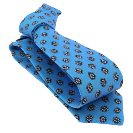 Cravate 3 plis en soie, Chartres - Ciel et motifs , Tony et Paul et Atelier Boivin Paris Tony & Paul