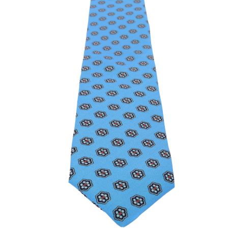 Cravate 3 plis en soie, Chartres - Ciel et motifs , Tony et Paul et Atelier Boivin Paris Tony & Paul