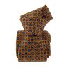 Cravate 3 plis en soie, Auteuil - Orange et motifs , Tony et Paul et Atelier Boivin Paris Tony & Paul