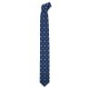 Cravate 3 plis en soie, Neuilly - Fleurs bleues, Tony et Paul et Atelier Boivin Paris