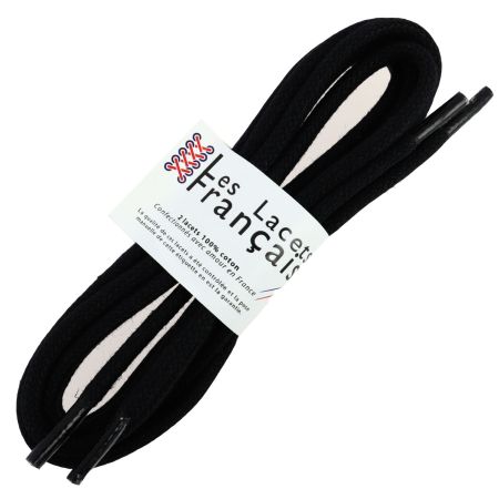 Lacets ronds très épais 5mm en coton ciré, Les Lacets Français Les Lacets Français