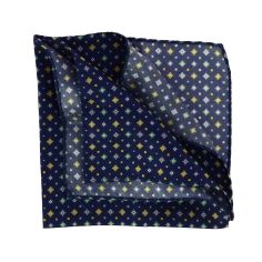 Pochette en soie italienne, Sofia Bleu roi Tony & Paul 2