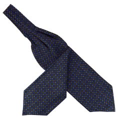 Charles Henri, Foulard Ascot soie, Victoria, cercles Bleu Tony & Paul 2