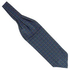 Charles Auguste, Foulard Ascot soie, Victoria, cercles Bleu ciel Tony & Paul