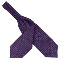 Charles Arthur, Foulard Ascot soie, Victoria, cercles mauves Tony & Paul 2