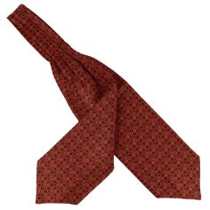 Charles Anatole, Foulard Ascot soie, Victoria, cercles rouge andrinople Tony & Paul 2