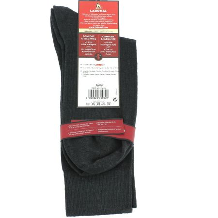 Mi chaussettes unies en Lin Jersey. Labonal, fabriquées en France Labonal