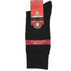 Mi chaussettes unies en Lin Jersey. Labonal, fabriquées en France Labonal 2