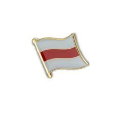 Pin's Drapeau Biélorussie flottant - Biélorusse ancien régime Blanc Rouge Blanc Clj Charles Le Jeune