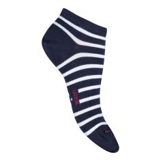 Mini Socquettes Femme, rayure marinière en coton. Labonal, fabriquées en France. Labonal