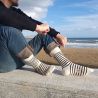 Mi chaussettes Marinières en coton. Labonal, fabriquées en France. Labonal