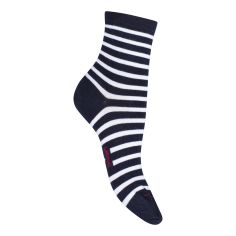 Socquettes Femme, rayure marinière en coton. Labonal, fabriquées en France. Labonal