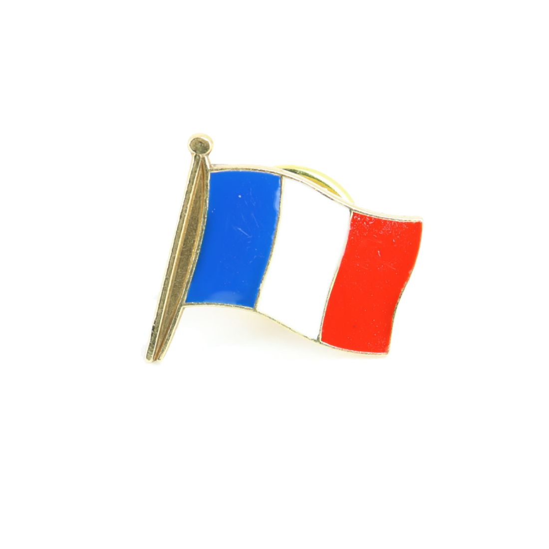Pin's drapeau Français - France - Tony et Paul, Made in France à Saumur