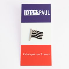 Pin's drapeau Breton - Bretagne - Tony et Paul, Made in France à Saumur Tony & Paul 2