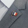Pin's drapeau Français et croix de Lorraine - France - Tony et Paul, Made in France à Saumur