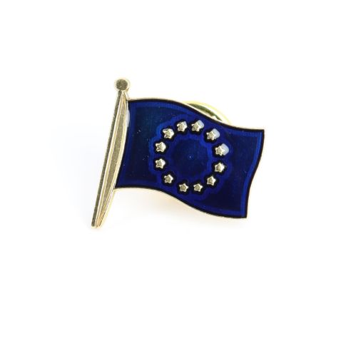 Pin's drapeau Européen - Europe - Tony et Paul, Made in France à Saumur
