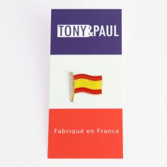 Pin's drapeau Espagnol - Espagne - Tony et Paul, Made in France à Saumur Tony & Paul 2