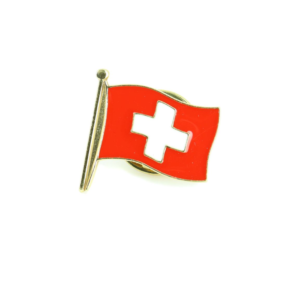 Pin's drapeau Suisse - Tony et Paul, Made in France à Saumur
