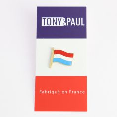 Pin's drapeau Luxembourgeois - Luxembourg - Tony et Paul, Made in France à Saumur Tony & Paul 2