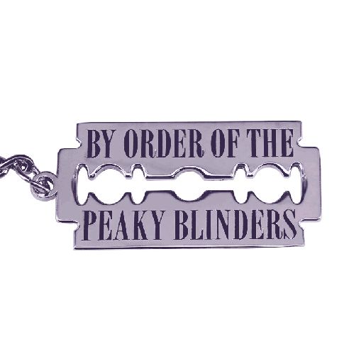 Porte clés, lame de rasoir "By the order of Peaky Blinders" Clj Charles Le Jeune