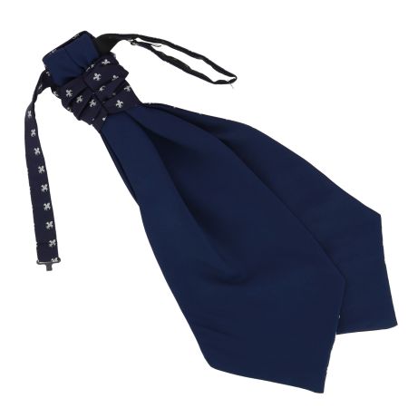 Lavallières Fleurs de Lys en soie Jacquard, Bourbon. Tony & Paul