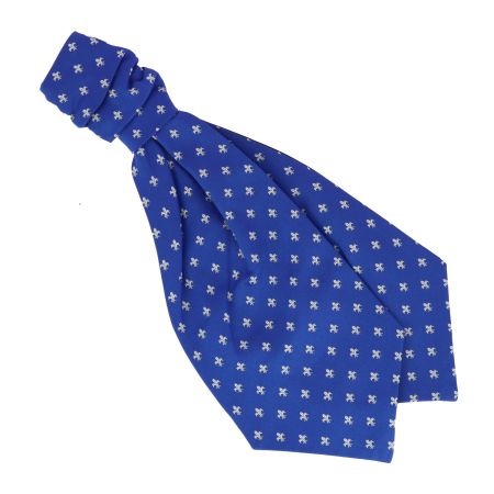 Lavallières Fleurs de Lys en soie Jacquard, Bourbon. Tony & Paul