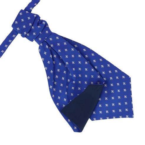 Lavallières Fleurs de Lys en soie Jacquard, Bourbon. Tony & Paul