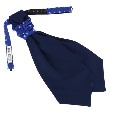 Lavallières Fleurs de Lys en soie Jacquard, Bourbon. Tony & Paul