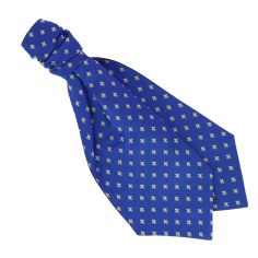 Lavallières Fleurs de Lys en soie Jacquard, Bourbon. Tony & Paul