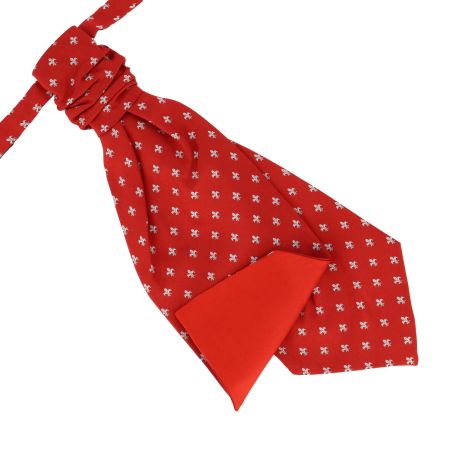 Lavallières Fleurs de Lys en soie Jacquard, Bourbon. Tony & Paul