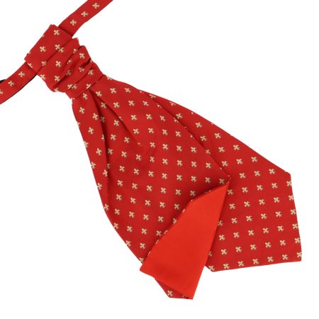 Lavallières Fleurs de Lys en soie Jacquard, Bourbon. Tony & Paul