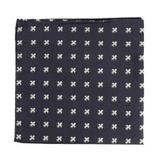 Pochette Fleurs de Lys en soie Jacquard, Bourbon. Tony & Paul 2