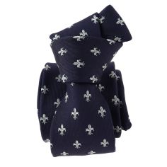 Cravate Fleurs de Lys en soie Jacquard, Bourbon. Tony & Paul 2