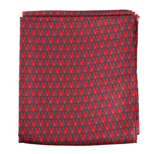 Echarpe en soie, Tour Eiffel Cannage Rouge Brochier Soieries 1890