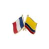 Pin's Drapeaux Jumelage France Colombie - Franco-Colombien Clj Charles Le Jeune