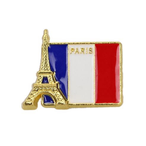 Pin's Tour Eiffel et drapeau France