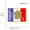 Pin's drapeau Français avec carte de France dorée