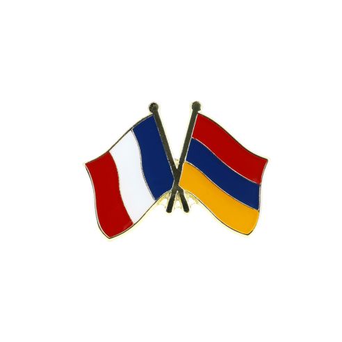 Pin's Drapeaux Jumelage France Arménie - Franco-Arménien Clj Charles Le Jeune
