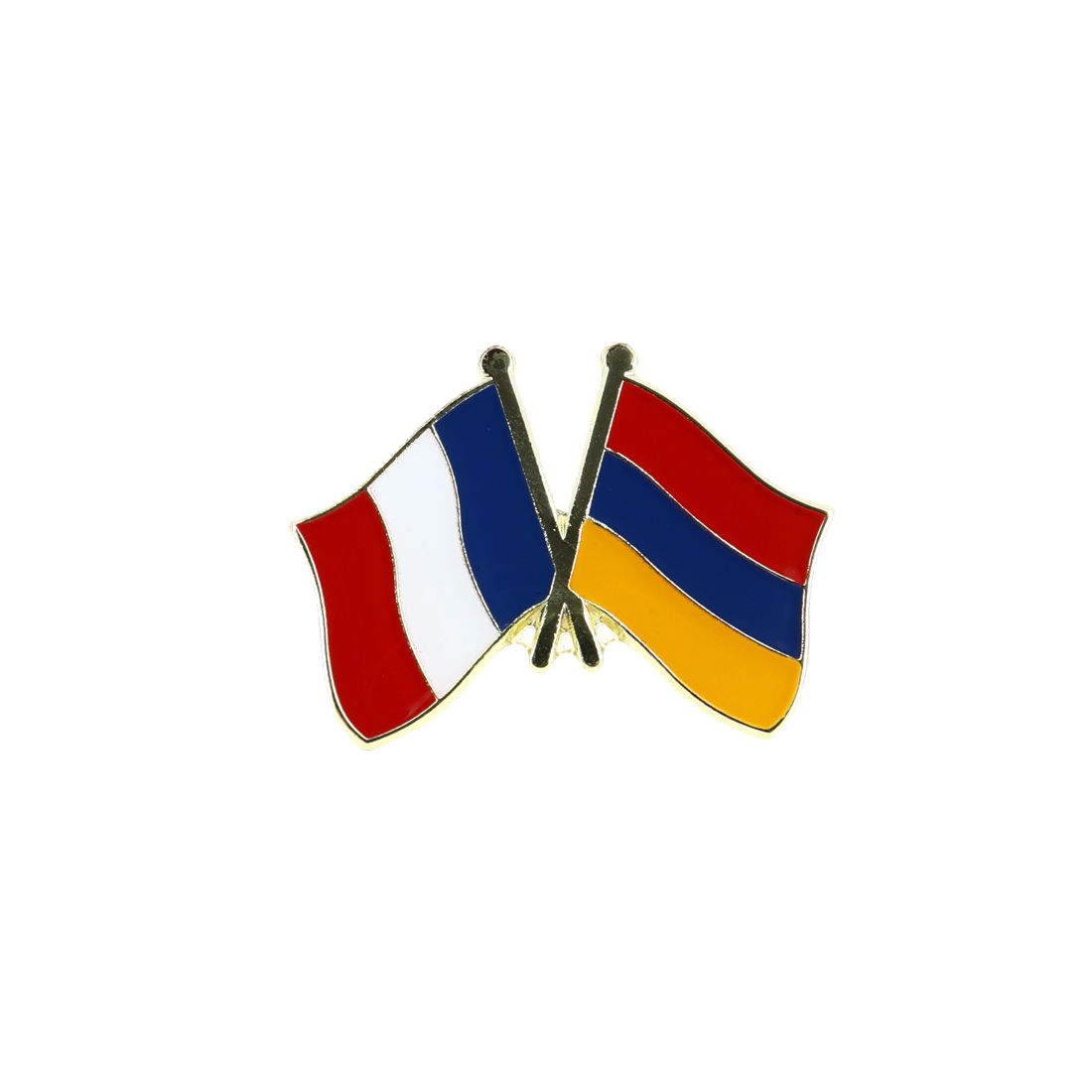 Pin's Drapeaux Jumelage France Arménie - Franco-Arménien Clj Charles Le Jeune