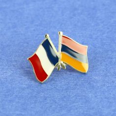 Pin's Drapeaux Jumelage France Arménie - Franco-Arménien Clj Charles Le Jeune 2