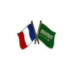 Pin's Drapeaux Jumelage France Arabie Saoudite - Franco-Saoudien Clj Charles Le Jeune