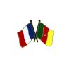 Pin's Drapeaux Jumelage France Cameroun - Franco-Camerounais Clj Charles Le Jeune