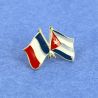 Pin's Drapeaux Jumelage France Cuba - Franco-Cubain Clj Charles Le Jeune