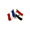 Pin's Drapeaux Jumelage France Egypte - Franco-Egyptien Clj Charles Le Jeune