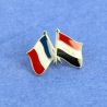 Pin's Drapeaux Jumelage France Irak - Franco-Irakien Clj Charles Le Jeune